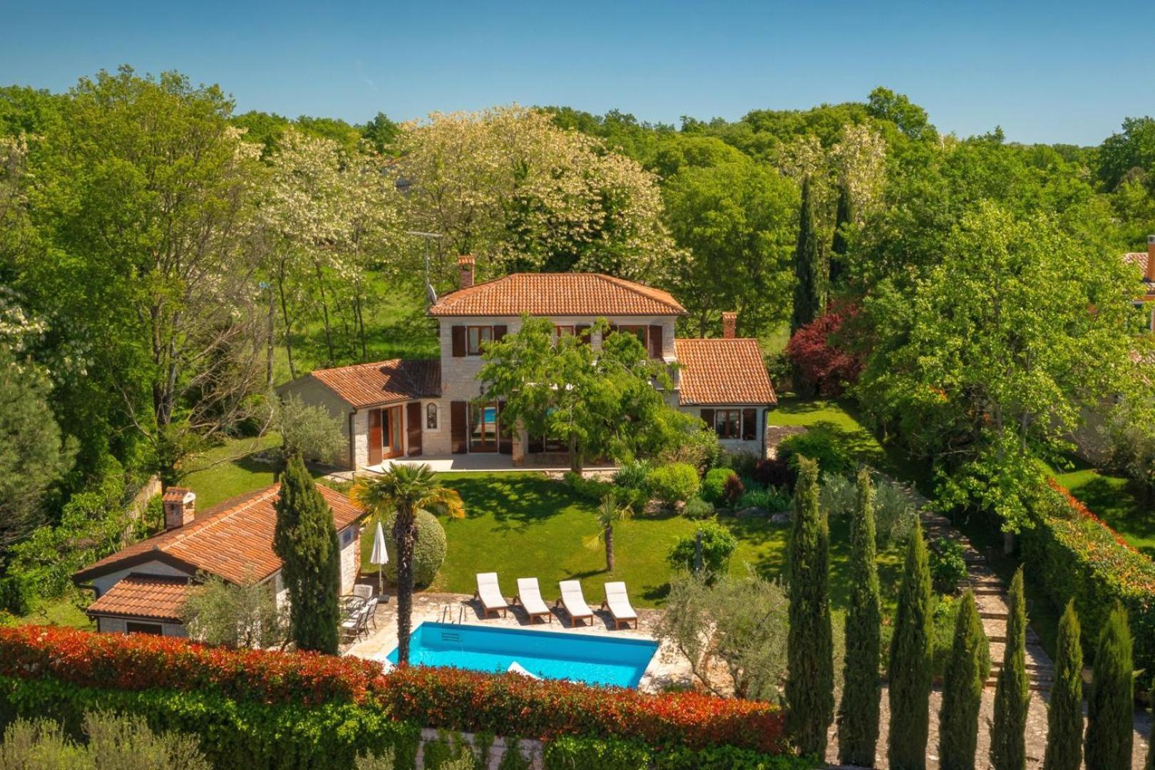 Rustic Villa Cehici With Pool In Sveti Lovrec Jehnici Eksteriør billede