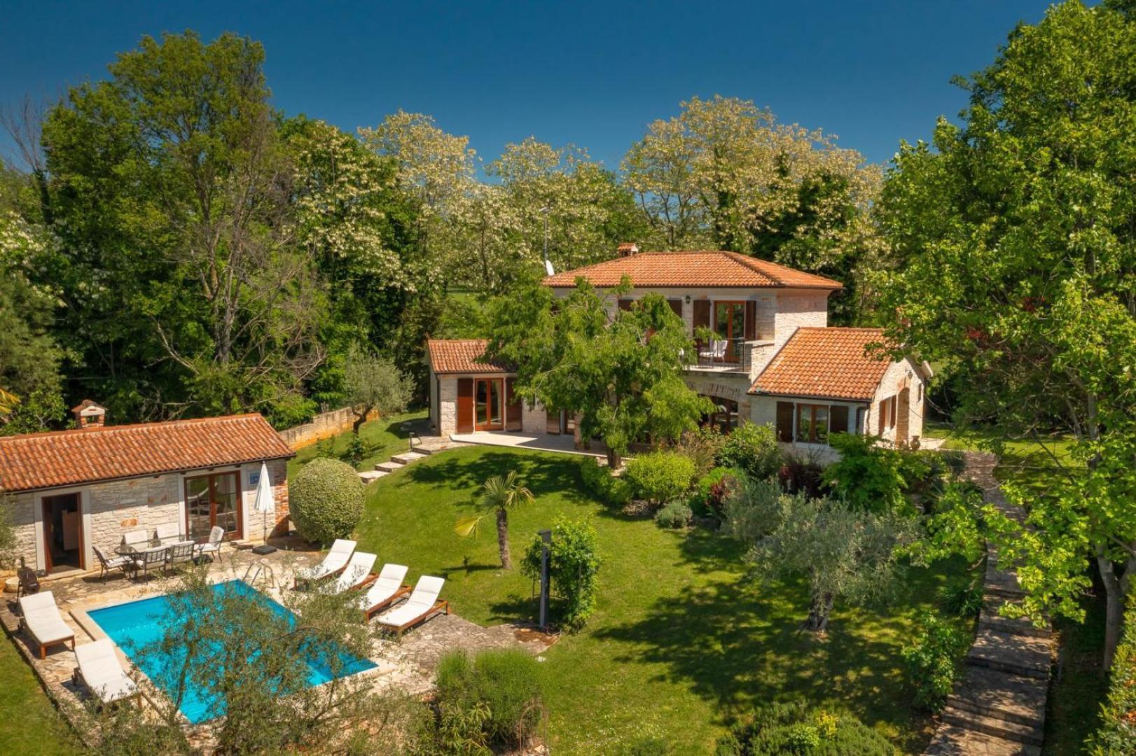 Rustic Villa Cehici With Pool In Sveti Lovrec Jehnici Eksteriør billede